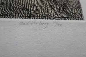 Aat Verhoog - Grote monochrome ETS "omtrent (gustav) Mahler" - kleine oplage (40) kopen? Bied vanaf 45!