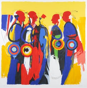 Frank Lejeune - Zeefdruk, Lakosta people - Ingelijst (Groot) kopen? Bied vanaf 1!