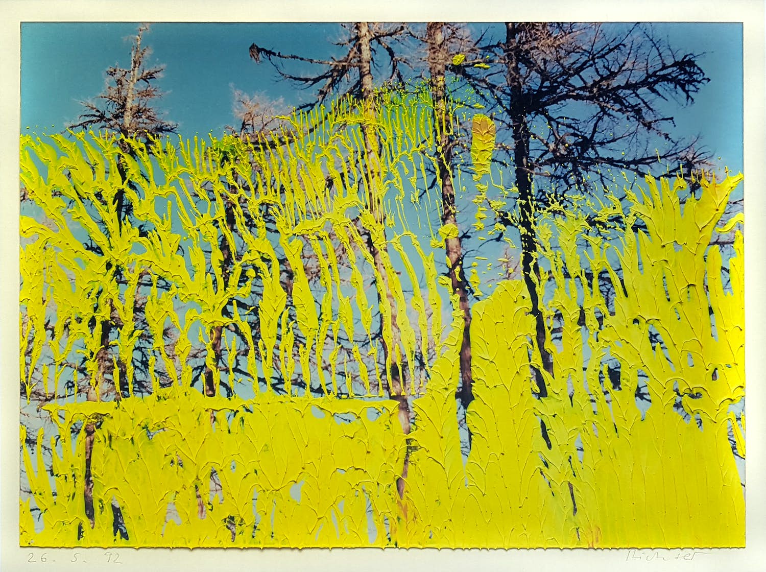 Gerhard Richter - '26. 5.92' - Farboffset, drucksigniert verkocht voor € 279!