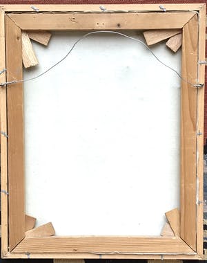 Niet of onleesbaar gesigneerd - Schilderij van meisje gesigneerd NB, olieverf op linnen kopen? Bied vanaf 1!