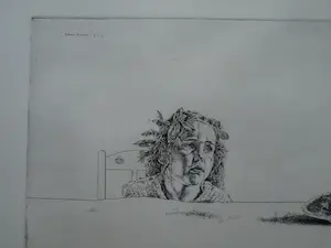 Simon Koene - Ets , Meisje aan tafel - 1977 kopen? Bied vanaf 1!