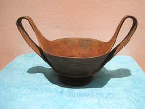 Brons (Onbekend) - Bronzen kylix. verkocht voor € 35!