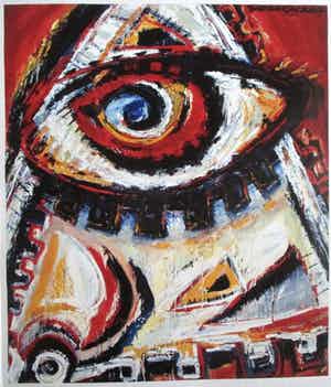 Henk Vierveijzer - Grote ingelijste litho verkocht voor € 70!