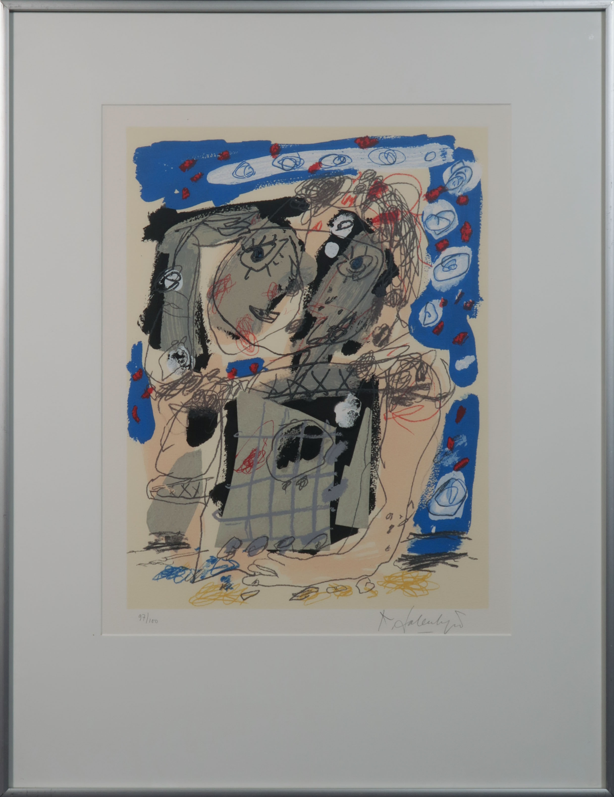 Kees Salentijn - Zeefdruk, Vestidos - Ingelijst kopen? Bied vanaf 50!