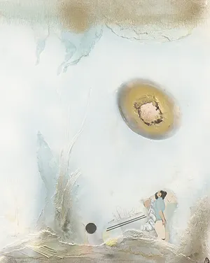 Josi Neuberger - Collage op papier, Zonder titel - Ingelijst kopen? Bied vanaf 1!