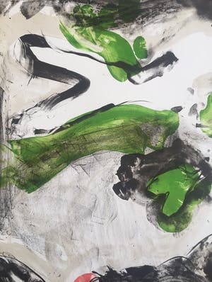 Ger Lataster - grote abstracte litho - 1988 - oplage 100 ex kopen? Bied vanaf 1!