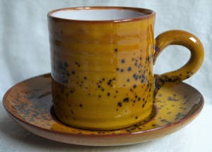 Freek Berends - 3x Espresso / Koffie kop en schotels - gesigneerd kaufen? Bieten Sie von 30!