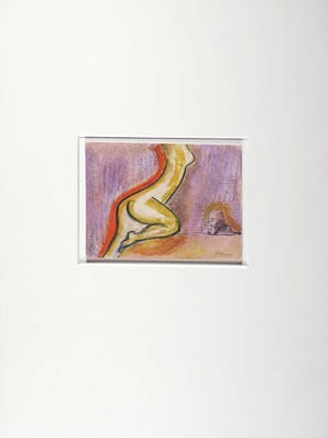 Luis Filcer - Aquarel en krijttekening, Vrouw XVI kopen? Bied vanaf 50!