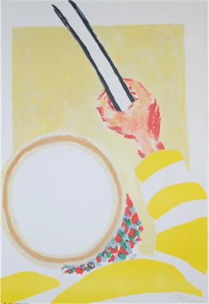 Roger Raveel - Greep op de leegte van een stok kopen? Bied vanaf 1150!