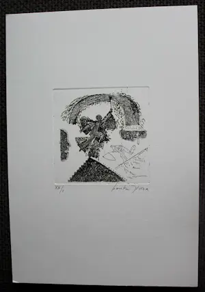 Bouke Ylstra - 3 etsen en een boek "Etsen 1953 - 1993" kopen? Bied vanaf 75!