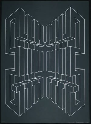 Harry Karssen - Lot van twee zeefdrukken, Z.t. Abstractie kopen? Bied vanaf 1!