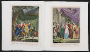 Jan Punt - e.a., Lot van vijftien handgekleurde gravures uit Abraham de Aartsvader kopen? Bied vanaf 70!