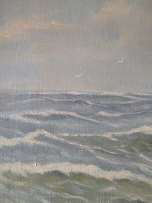 Hans Lenteman - Hollands inpressionistisch zeezicht kopen? Bied vanaf 100!