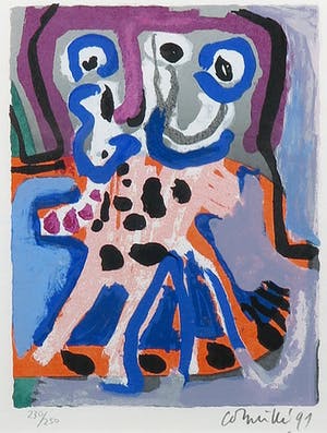 Corneille - Zeefdruk, Uit de uitgave Een schedel vol stem kopen? Bied vanaf 100!