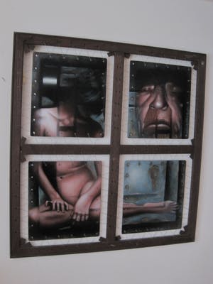 Roger Braun - Opmerkelijk airbrush schilderij vrouwelijk Naakt kopen? Bied vanaf 1!