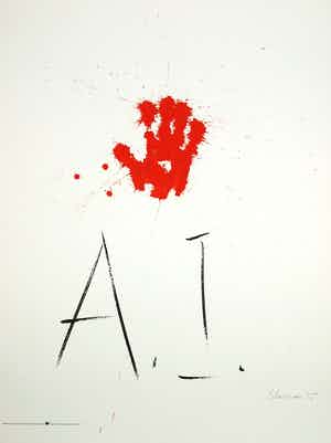 Alexander Liberman - Litho, Amnesty International verkocht voor € 120!