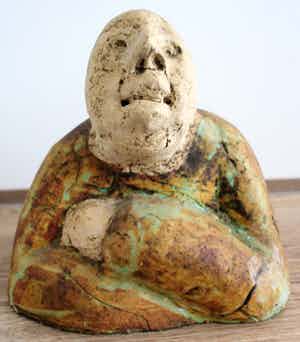 Sjer Jacobs - Beeld - keramiek - 1999 verkocht voor € 325!