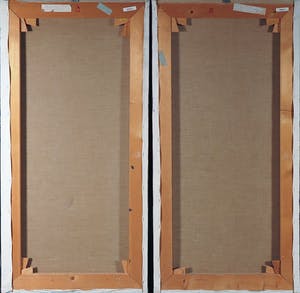 Hugo van Valkenburg - Acryl op doek, Grijs/kleurspiegel kopen? Bied vanaf 1!