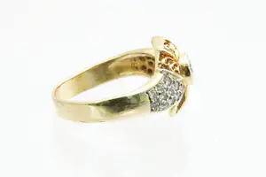 8 - Exclusieve 18Krt gouden bi-color ring met 23 steens ca 0.90ct briljant. kopen? Bied vanaf 580!