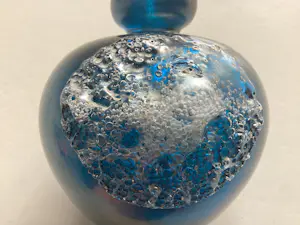 Mdina kunstglas - Blauw vaasje kopen? Bied vanaf 40!