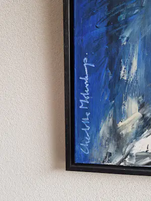 Charlotte Molenkamp - groot & indrukwekkend abstract olieverf op doek - in fraaie lijst kopen? Bied vanaf 1660!