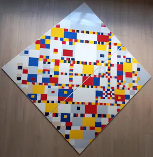 Piet Mondriaan - Victory Boogie Woogie, emaille op metaal (unica, zeer groot) kopen? Bied vanaf 1000!