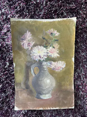 Niet of onleesbaar gesigneerd - Bloemstilleven door (vermoedelijk) Ewoud de Kat kopen? Bied vanaf 1!