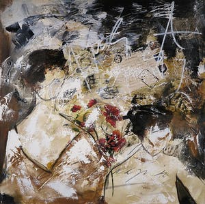 Dario Bosa - Gemengde techniek op doek, Two Ladies kopen? Bied vanaf 50!