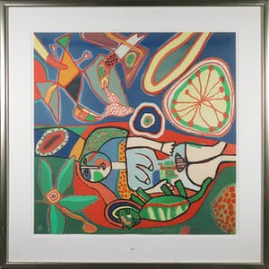 Corneille - Zeefdruk, Musique du printemps II - Ingelijst (Groot) kopen? Bied vanaf 200!