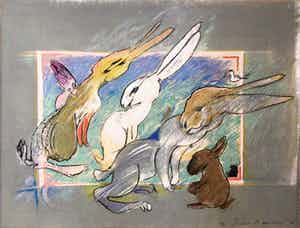 Jacobus Kloppenburg - Hazen - 1987 - Litho verkocht voor € 50!