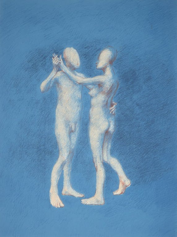 Geurt van Dijk - Litho, Z.T. Dansend paar kopen? Bied vanaf 20!