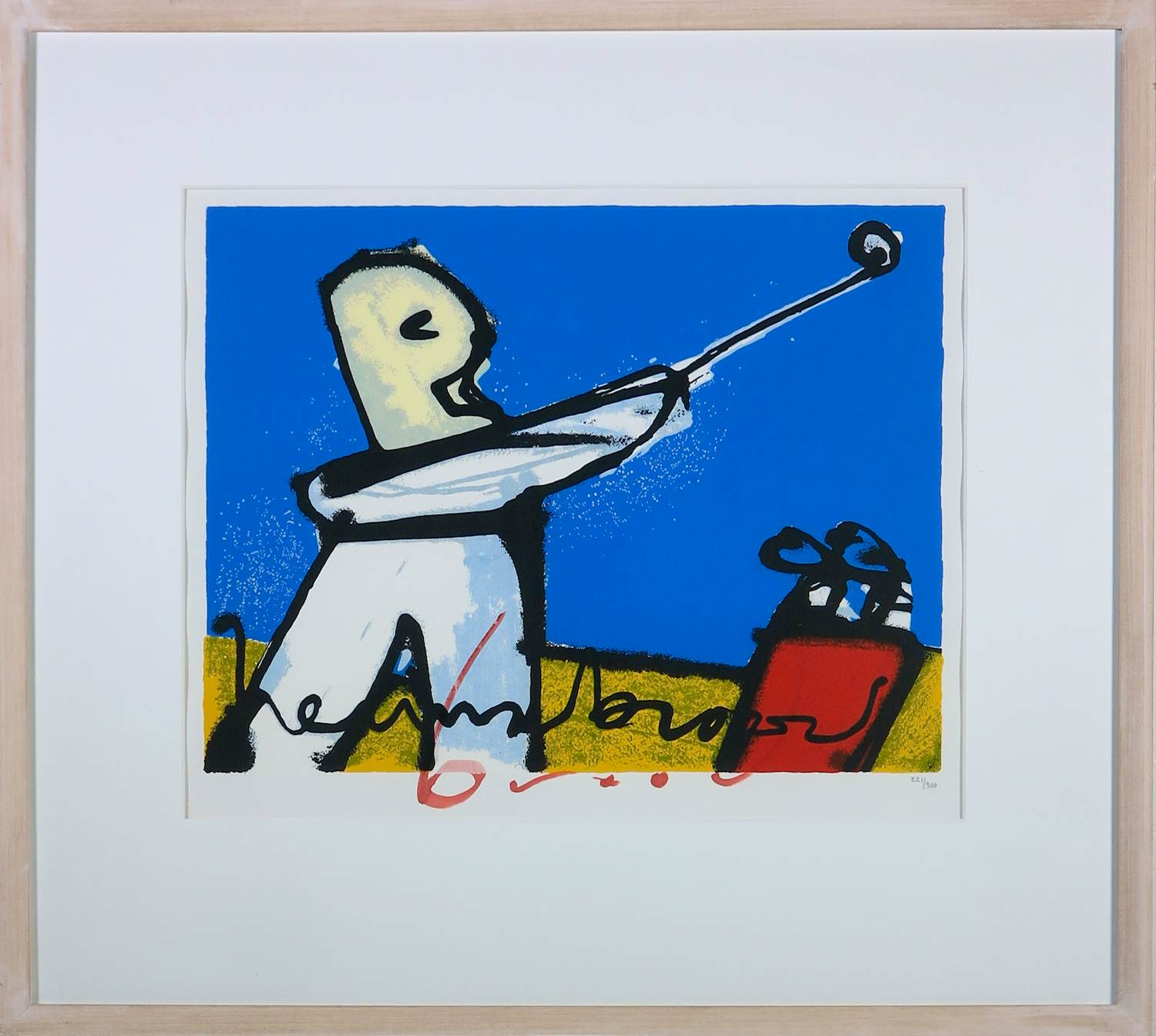 Herman Brood - Zeefdruk op papier, Golf - Ingelijst kopen? Bied vanaf 400!