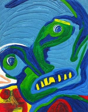 Bengt Lindstrom - Fantasiefiguur, aquagravure op dik geschept papier kopen? Bied vanaf 395!