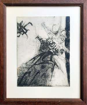 Ru van Rossem - Ets/aquatint - Kerstkaart 1966 - 21037 verkocht voor € 75!