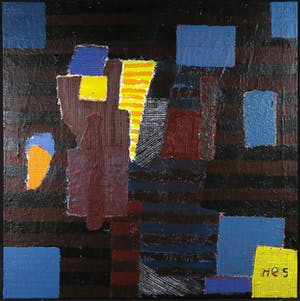 Anna Mes - Olieverf op doek, Z.T. Abstracte compositie kopen? Bied vanaf 1!