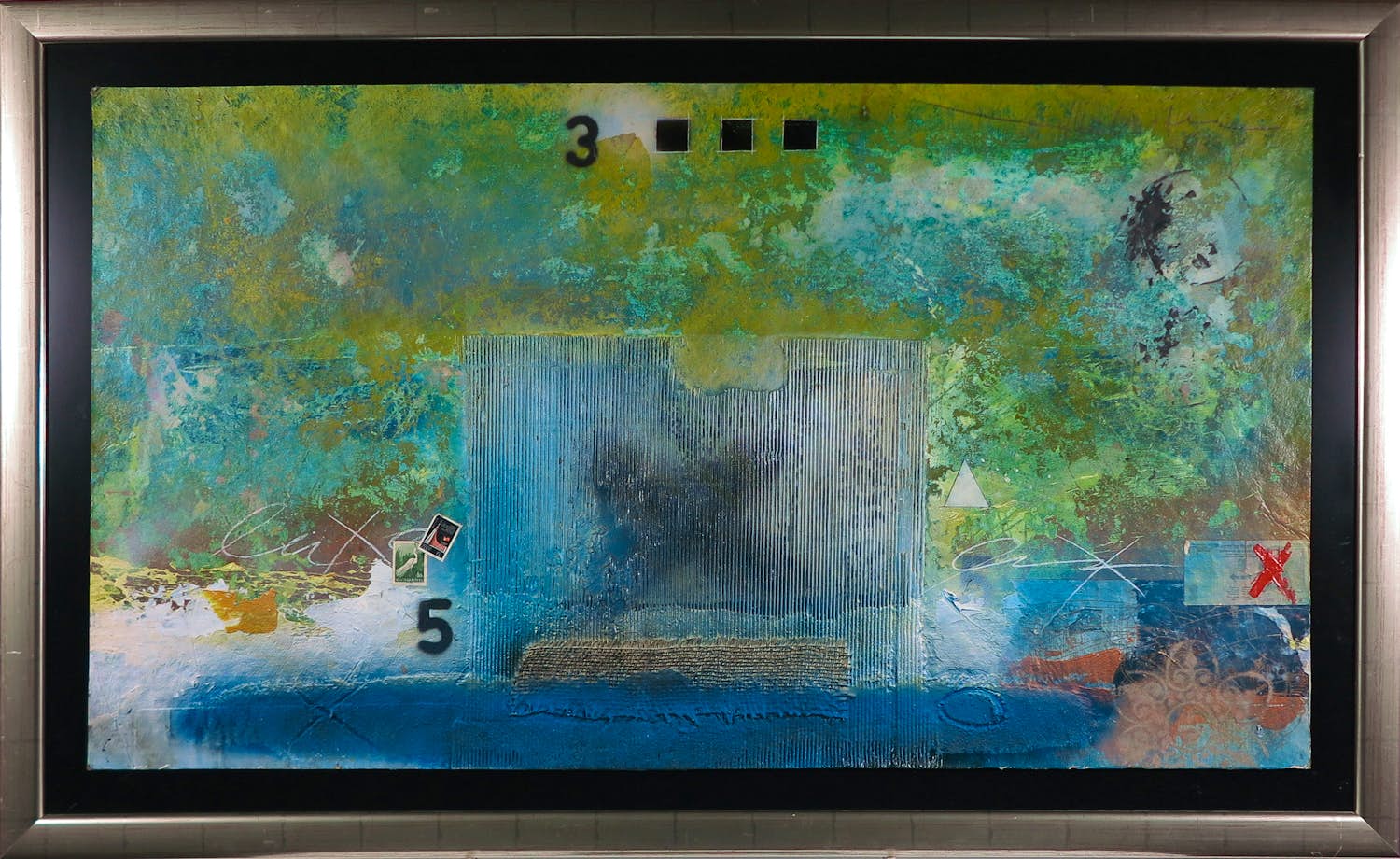 Theo Koster - Gemengde technieken op karton, Zonder titel - Ingelijst kopen? Bied vanaf 50!