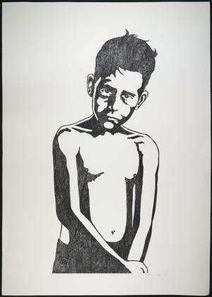 Mariska van Duffelen - Houtsnede, Zonder titel kopen? Bied vanaf 1!