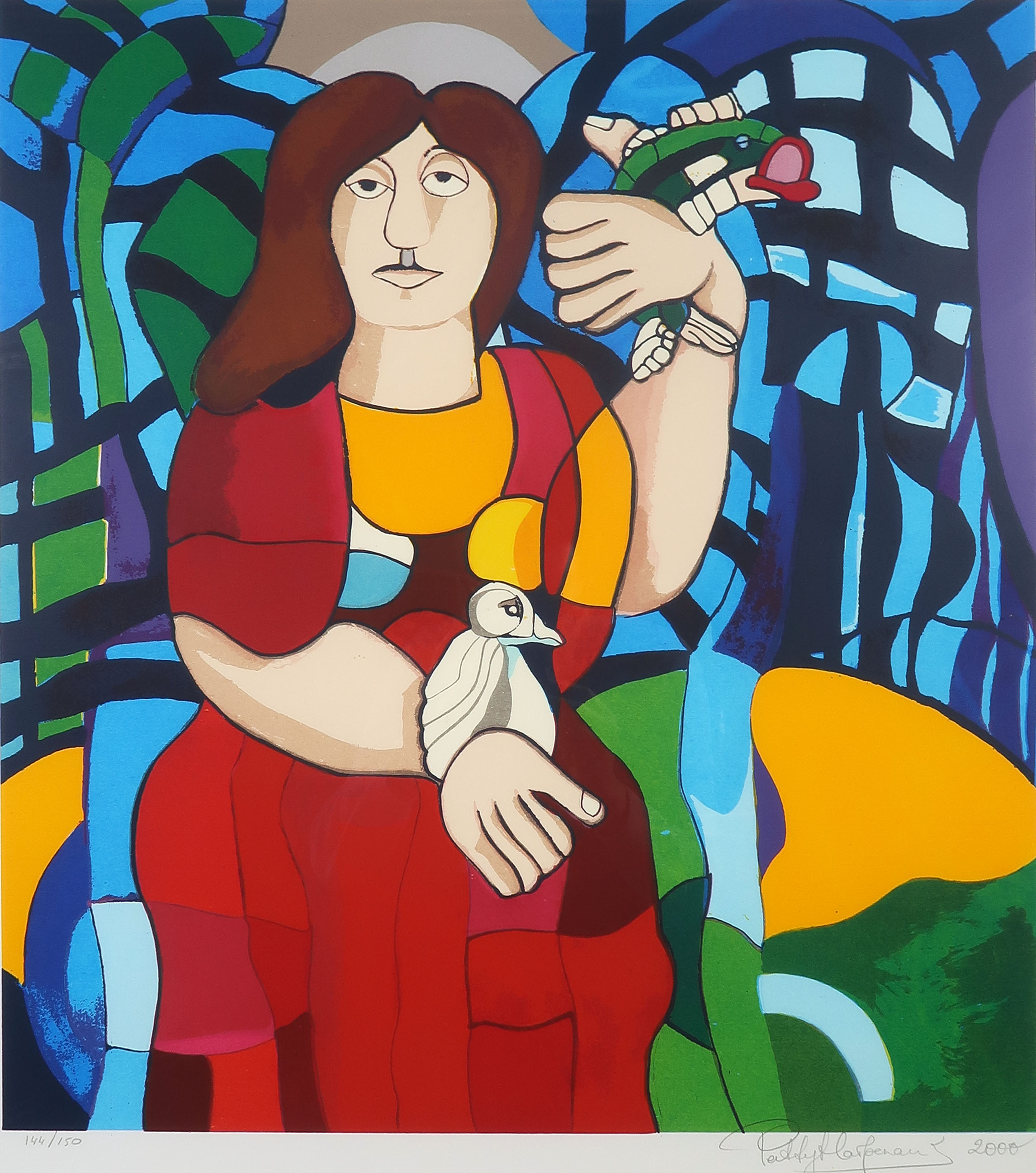 Patty Harpenau - Zeefdruk, Madonna - Ingelijst kopen? Bied vanaf 40!