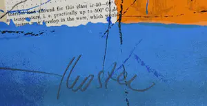 Theo Koster - Zeefdruk, Liggend blauw - Ingelijst (Groot) kopen? Bied vanaf 120!