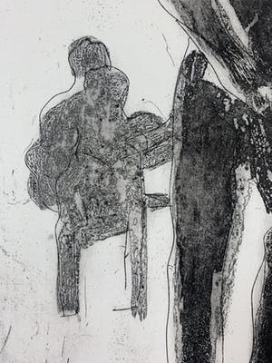 Jan Sierhuis - Grote kleurenets - 'Dans macabre' - 1988 (Kleine oplage) kopen? Bied vanaf 120!