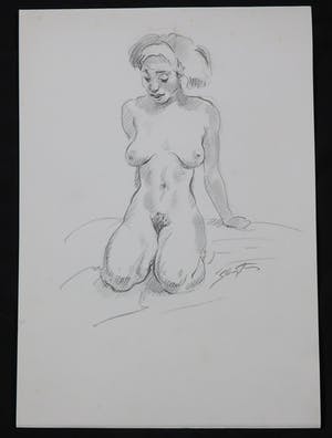 Jan Sluijters (jr.) - Tekening, Naakt kopen? Bied vanaf 40!