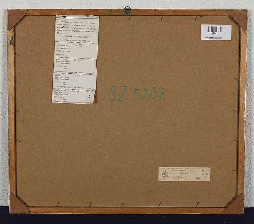 Daniel den Dikkenboer - Compositie - 1954 - Zeefdruk op papier - gesigneerd r.o. - BKR Rotterdam kopen? Bied vanaf 10!