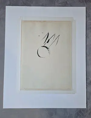 Marc Chagall - originele - Mourlot Frères - 1956 kleuren litho "Jobs vertwijfeling" kopen? Bied vanaf 256!