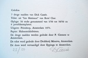Dick Cassee - Box met 7 droge naald etsen 'Qu'il Vive!' kopen? Bied vanaf 40!