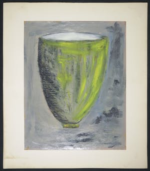 Lucie Fontaine - Gemengde techniek op papier, Studie vaas kopen? Bied vanaf 1!