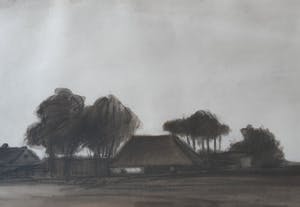 Jelle Hoogstra - Platteland (Gemengde techniek) kopen? Bied vanaf 69!