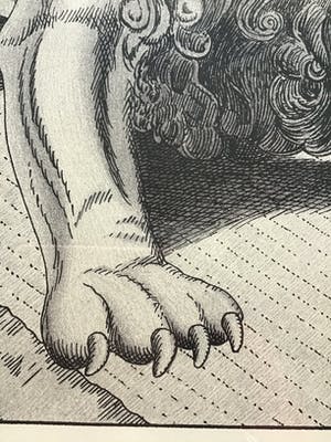 Marinus Fuit - Litho , gebeeldhouwde leeuw, gesigneerd en ingelijst kopen? Bied vanaf 75!