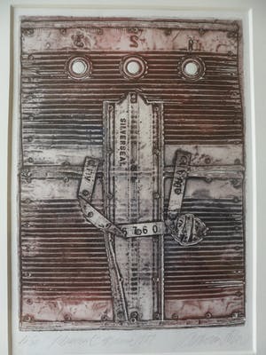 Enric Adsera Riba - Zeefdruk. Titel, "Silverseal". kopen? Bied vanaf 30!