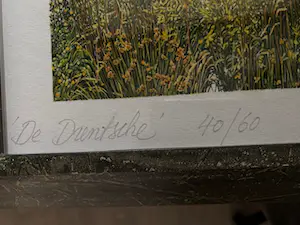 Wanda Werner - aquarel in oplage van 60 . nummer 40 kopen? Bied vanaf 50!