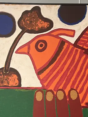 Corneille - Ingelijste zeefdruk op doek Oiseau Libre - Cobra - EA 9/13 kopen? Bied vanaf 800!